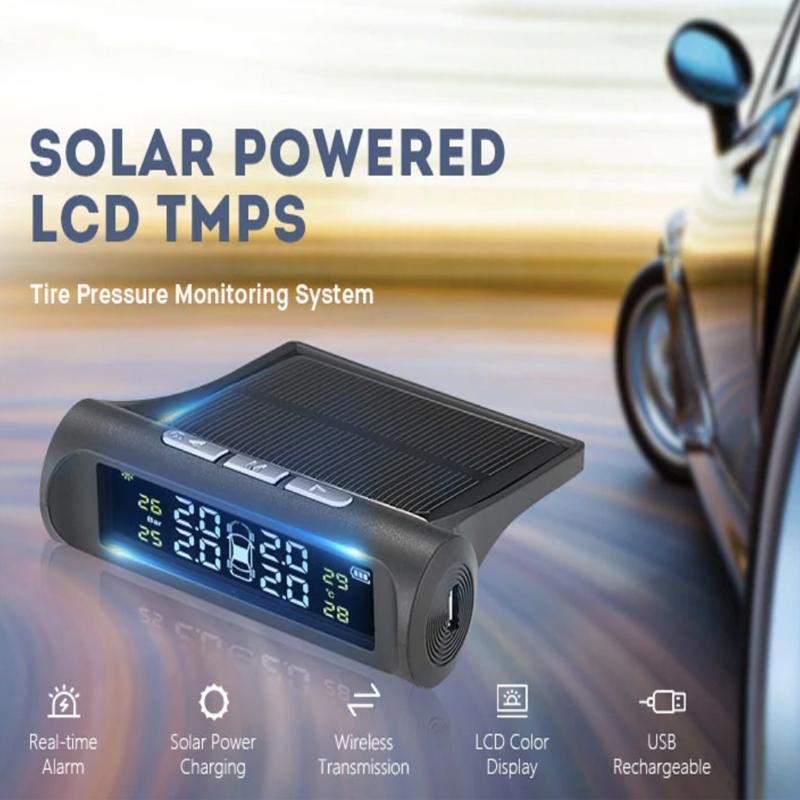 Solar Powered Car Tire Pressure Monitoring System