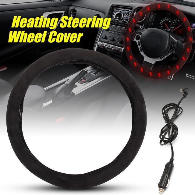 12V Heated Steering Wheel Cover