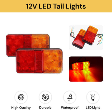 12V 2PCs LED Tail Lights