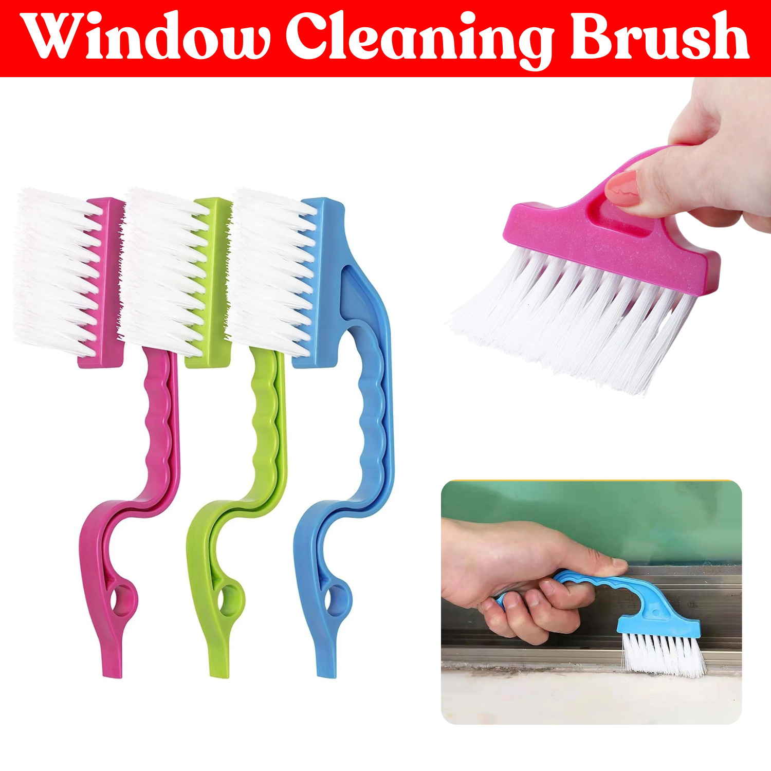 Window Door Track Cleaning Brush Gap Groove Sliding Tools