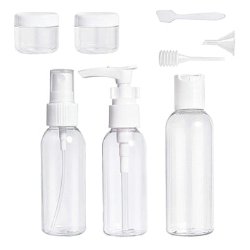 Travel Cosmetics Toiletary refillable Bottle Kit - 8pc/kit