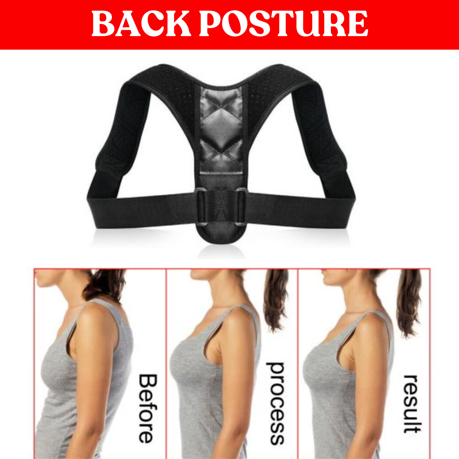 Posture Corrector Clavicle Support Back Straight Shoulders Brace Strap