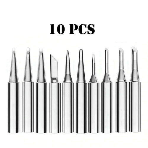 10 Pack Solder Soldering Iron Tips Standard Size Accessories Electrical Parts