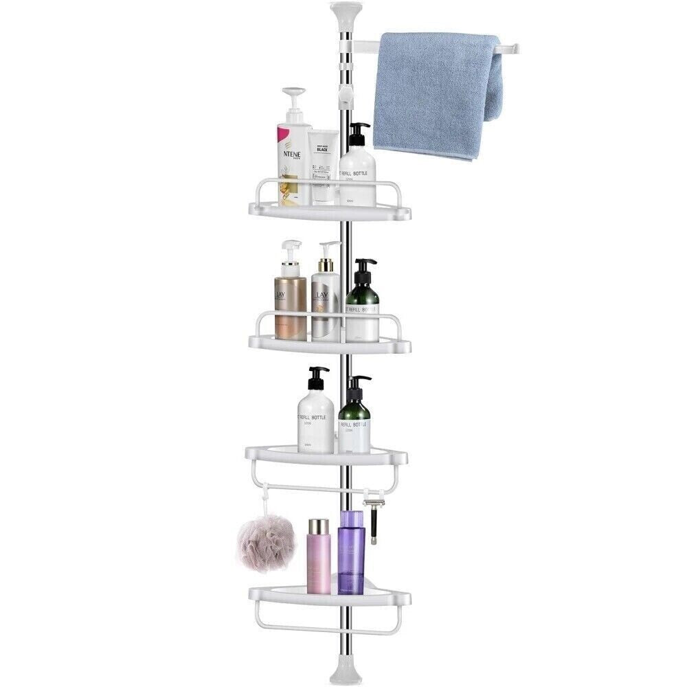 Telescopic shower corner Rack - 4 shelves