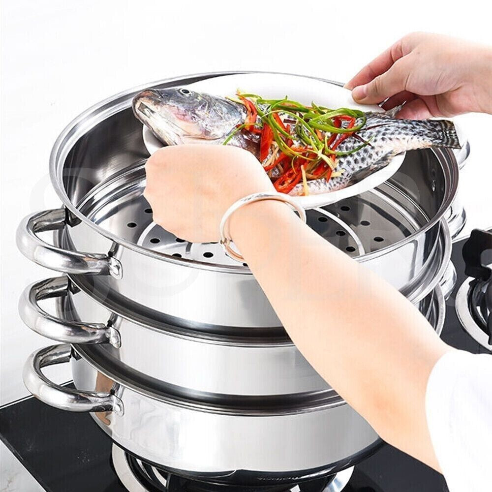 3 Tier Stainless Steel Steamer