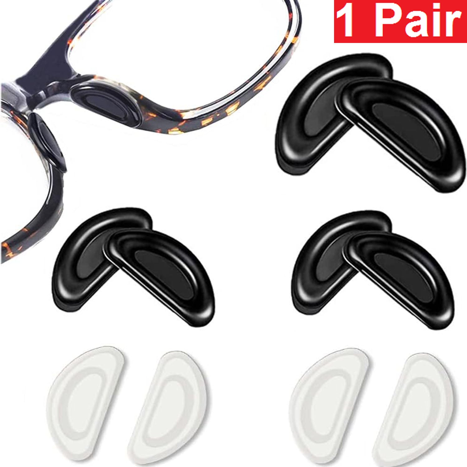 1 Pair Eyeglass Glasses Nose Pads