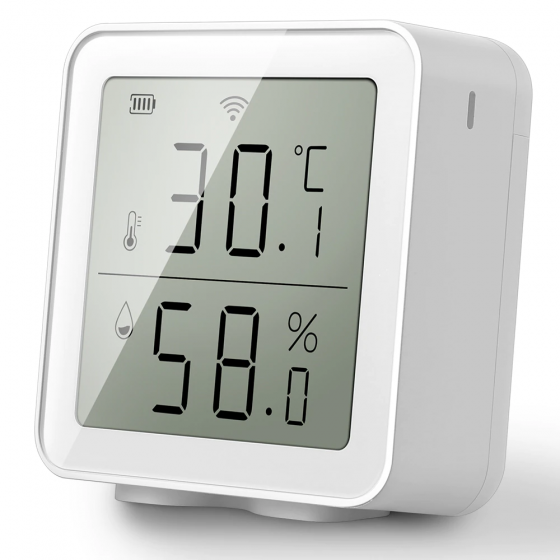 WiFi 2.4G Thermometer LCD Display Sensor Smart Home Indoor Outdoor Temperature Humidity Hygrometer Digital APP Control