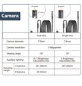 2MP HD Single/Dual Lens Waterproof Endoscope Camera for Android / Apple Prily