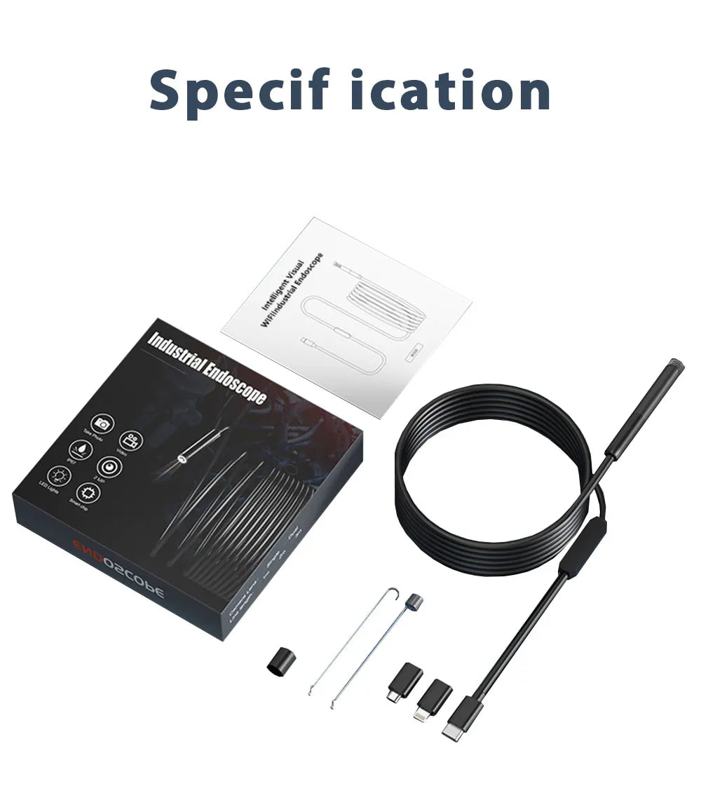 2MP HD Single/Dual Lens Waterproof Endoscope Camera for Android / Apple Prily