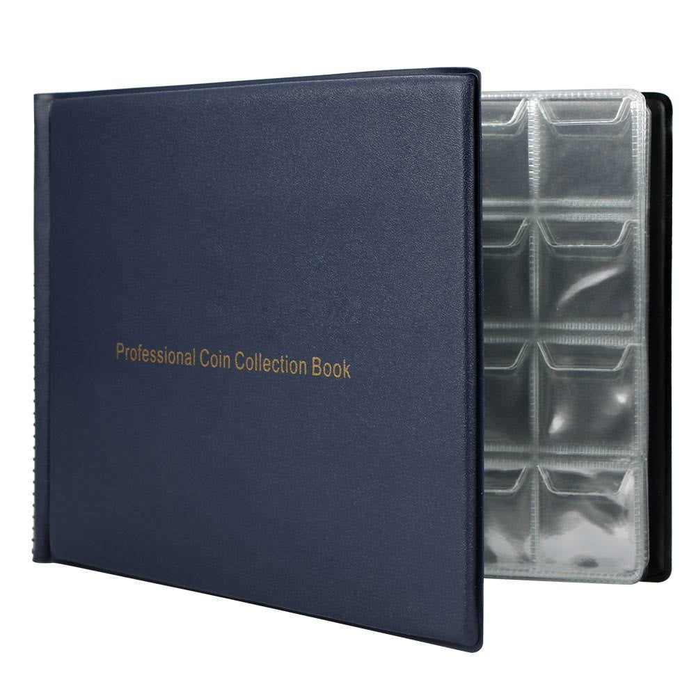 240 Coin Collection Album Storage Book Case Folder Holder Penny Money Collecting