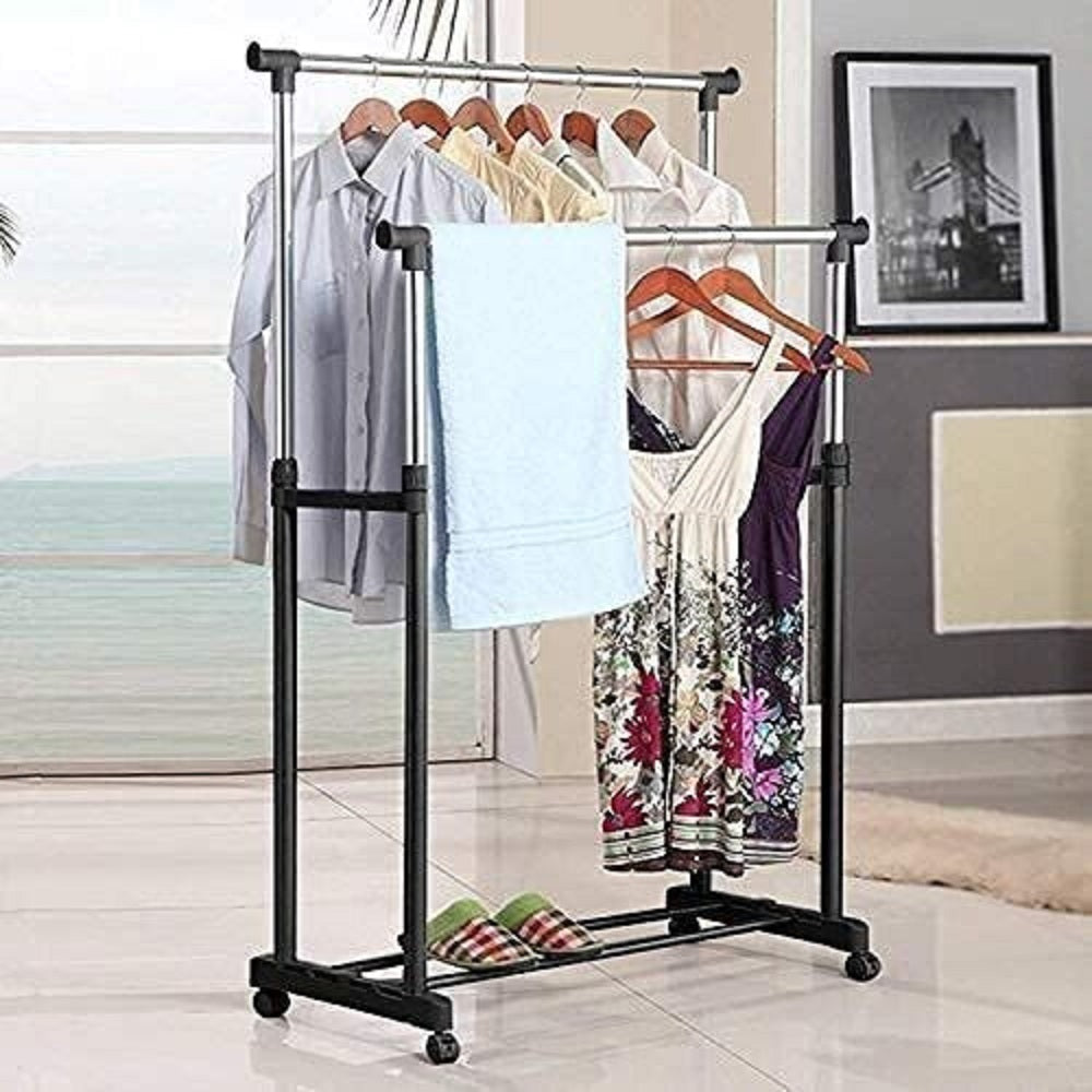 Double Clothes Stainless Rack Garment Hanger