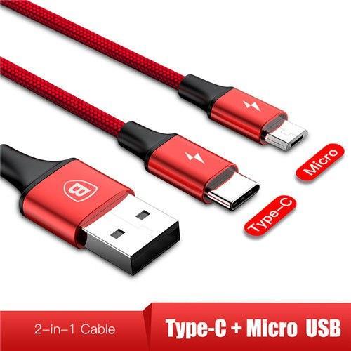 3-IN-1 3A Super Fast Charge Cable (USB+TypeC+iPhone) Prily