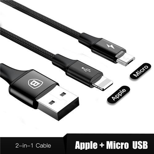 3-IN-1 3A Super Fast Charge Cable (USB+TypeC+iPhone) Prily