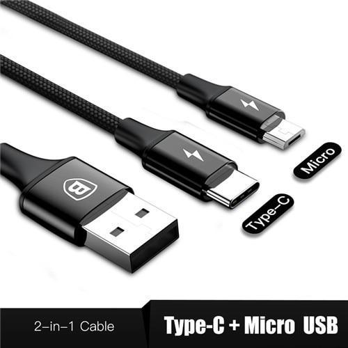 3-IN-1 3A Super Fast Charge Cable (USB+TypeC+iPhone) Prily