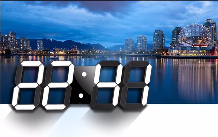 3D LED Large Digital Clock Prily