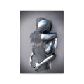 3D Metal Figure Statue Art Canvas Poster Prily