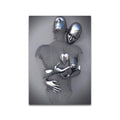 3D Metal Figure Statue Art Canvas Poster Prily