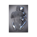 3D Metal Figure Statue Art Canvas Poster Prily