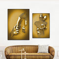 3D Metal Figure Statue Art Canvas Poster Prily