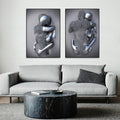 3D Metal Figure Statue Art Canvas Poster Prily