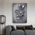 3D Metal Figure Statue Art Canvas Poster Prily