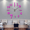 3D Wall DIY Mirror Clock Prily