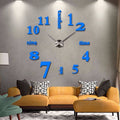 3D Wall DIY Mirror Clock Prily