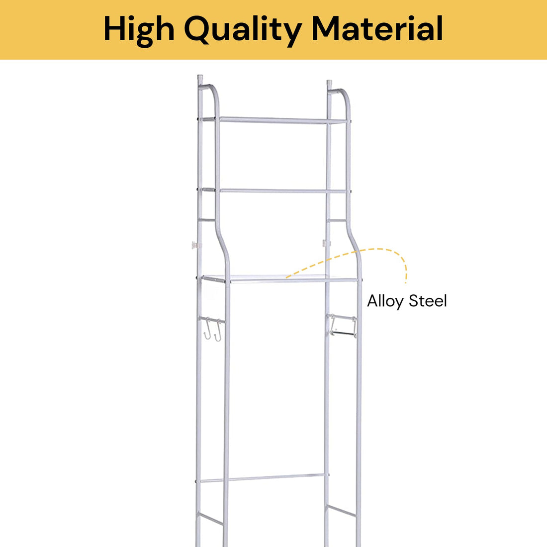 3-Tier Toilet Bathroom Rack