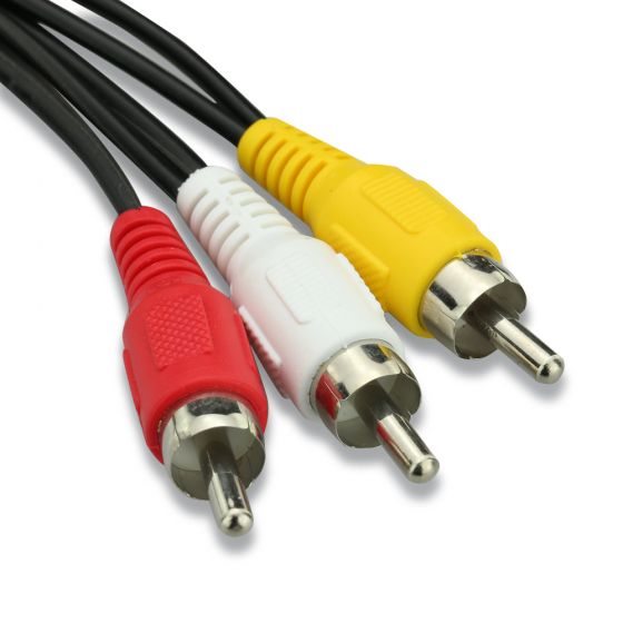 25cm 3 RCA Male Plug to 6 RCA Female Jack cable