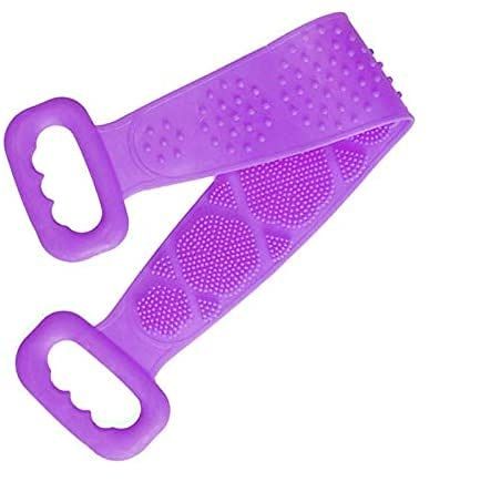 Silicone Body Back Scrubber, Double Side Bathing Brush for Skin Deep Cleaning Massage, Dead Skin Removal Exfoliating Belt for Shower 61ryisck1-l._sl1001