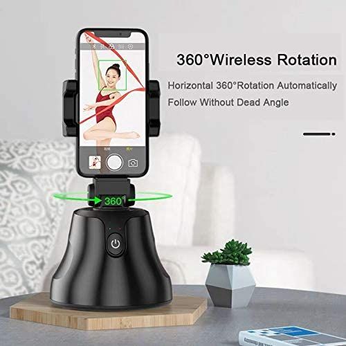 360 Degree Object Tracking Holder Shooting Camera SmartPhone Mount Holder Compatible with All Phone