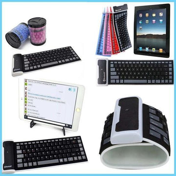 Waterproof Foldable Bluetooth silicone keyboard