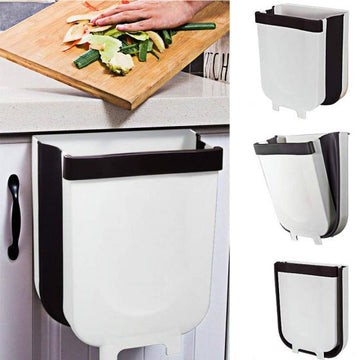 9L Kitchen Folding Trash Hanging Garbage Can Car Recycle Bin Trash Bin Waste Dustbin