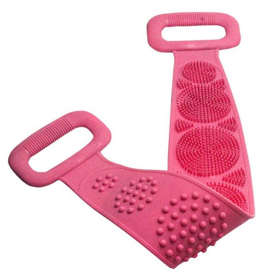 Silicone Body Back Scrubber, Double Side Bathing Brush for Skin Deep Cleaning Massage, Dead Skin Removal Exfoliating Belt for Shower 61ryisck1-l._sl1001