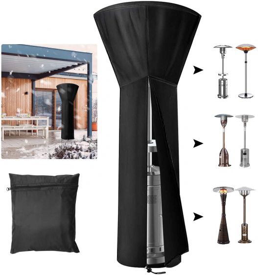 Waterproof Heavy Duty Outdoor Patio Heater Cover Protector Zipper and Storage Bag