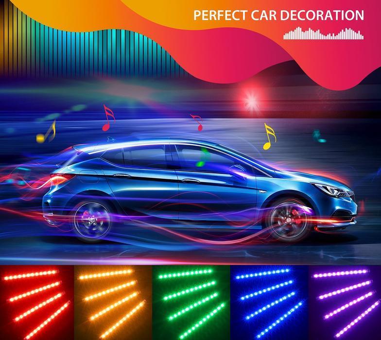 Car interior LED 7 color Lighting Kit