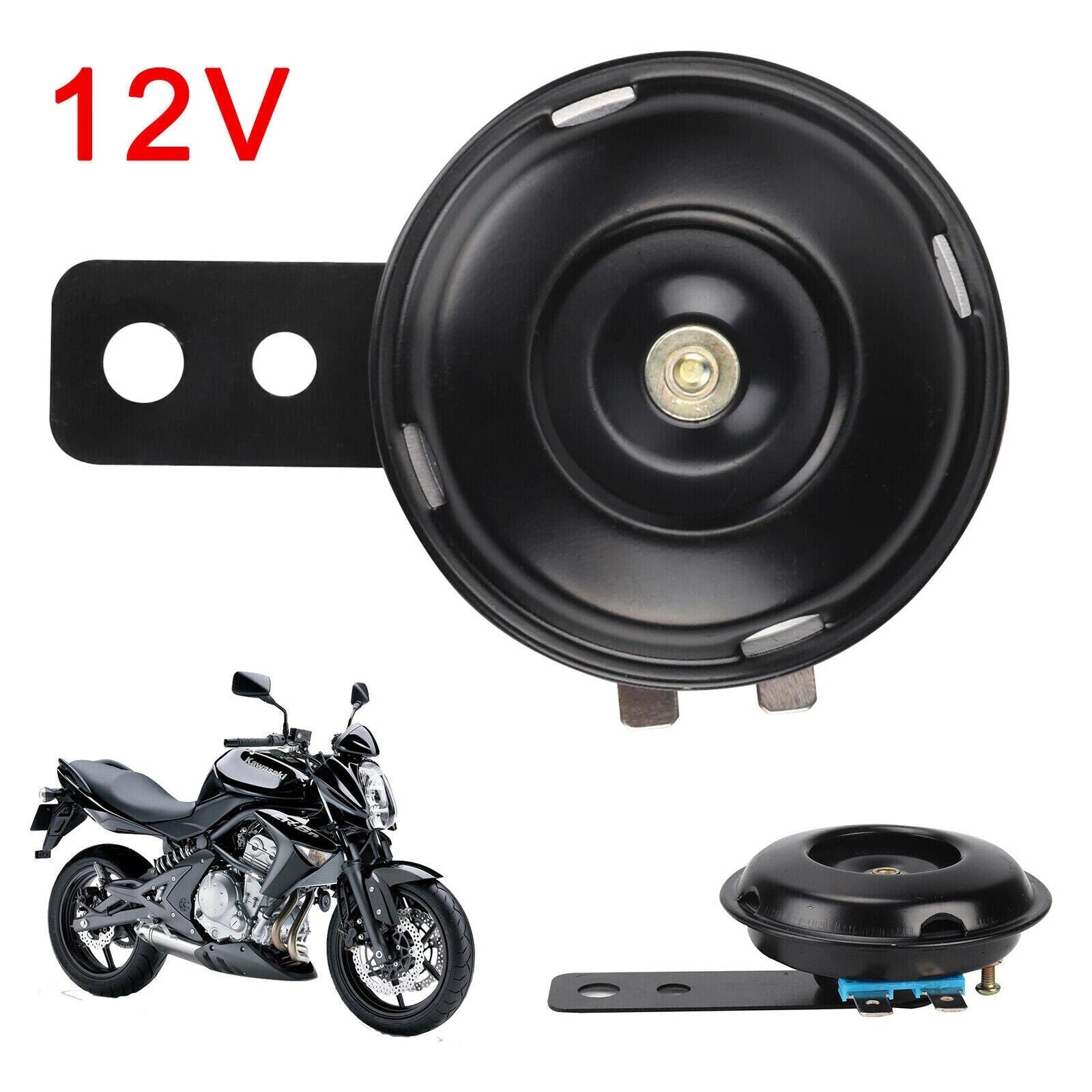 12V Super Loud 105dB Universal Motorcycle Car Electric Bike ATV Horn Waterproof