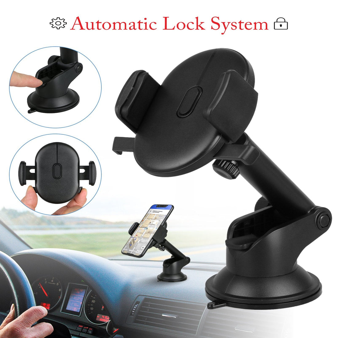 AUTOLOCK™ Universal Auto-Locking Phone Mount