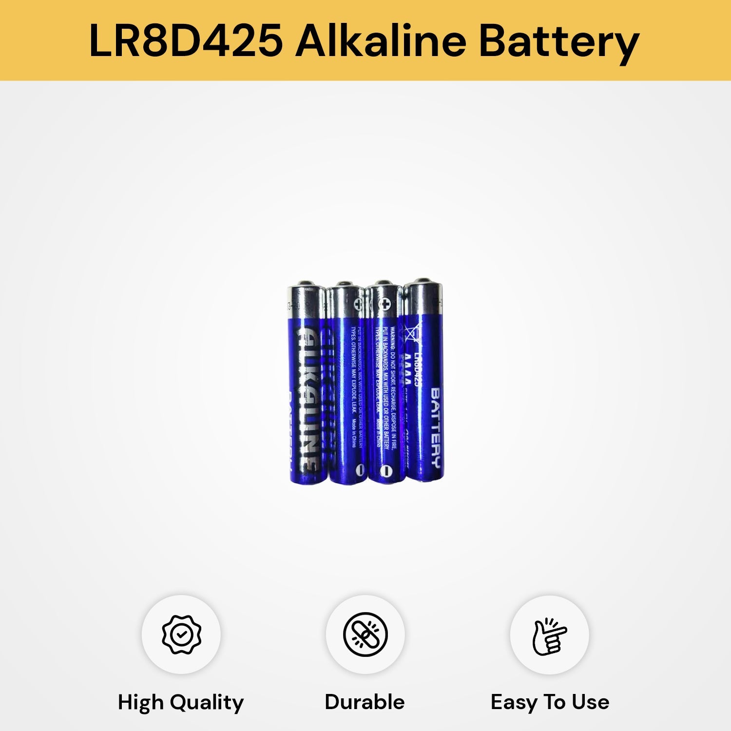 4PCs AAAA LR8D425 Alkaline Battery