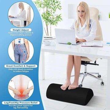 All-Day Pain Relief & Leg Support Memory Foam Ergonomic Foot Rest Cushion Prily