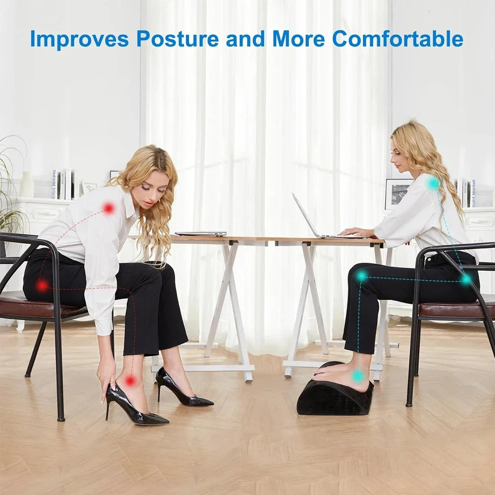 All-Day Pain Relief & Leg Support Memory Foam Ergonomic Foot Rest Cushion Prily