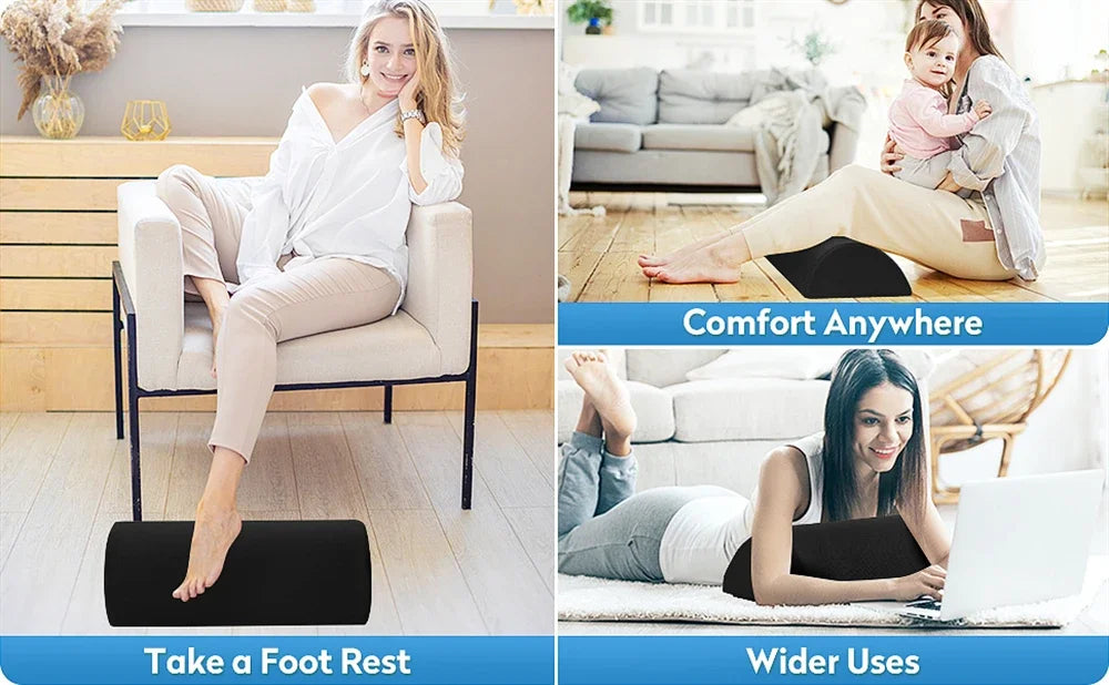 All-Day Pain Relief & Leg Support Memory Foam Ergonomic Foot Rest Cushion Prily