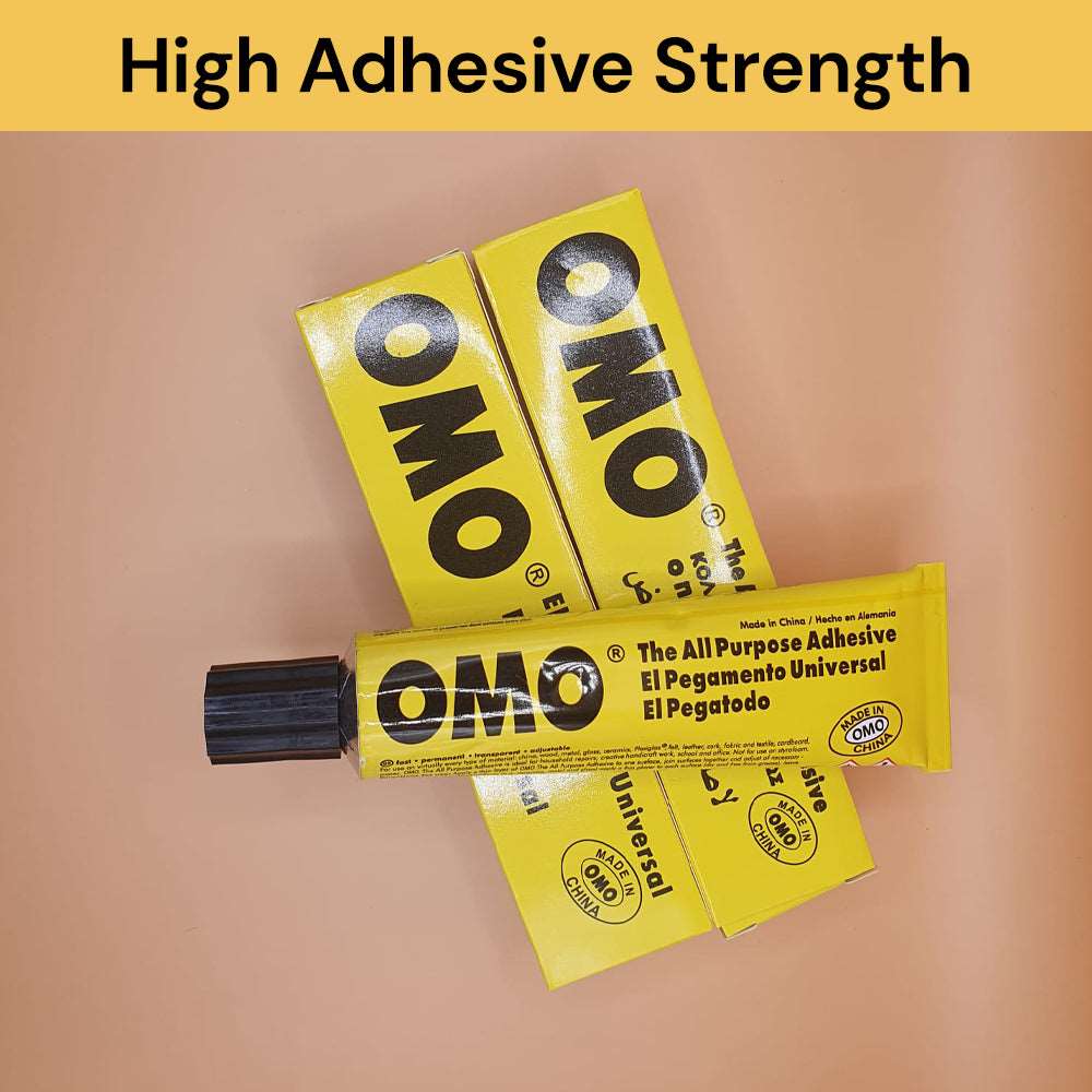 OMO: The All-Purpose Adhesive - Yellow - Strong and Waterproof Glue