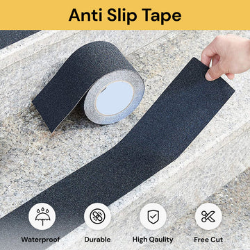 Anti-Slip Tape - Secure Traction Solution, Black