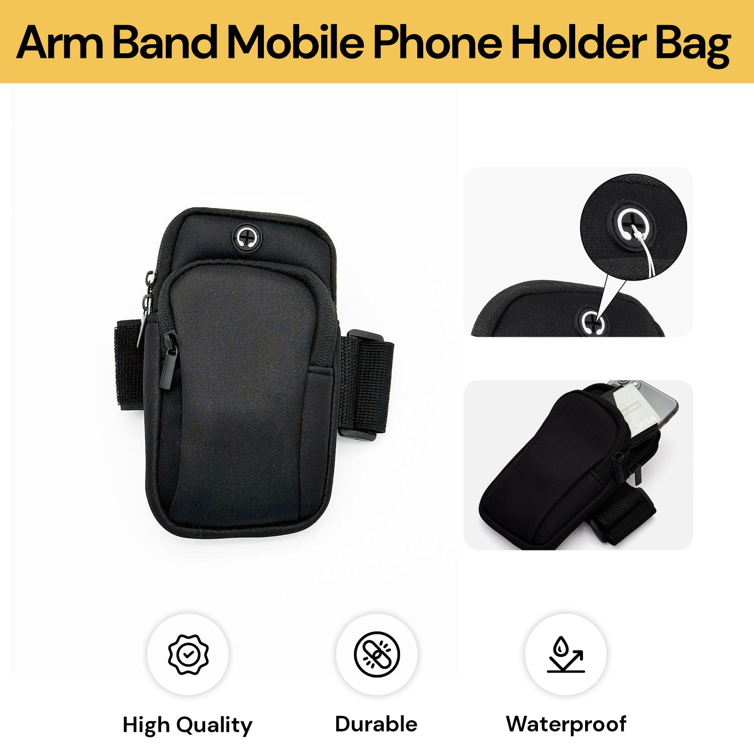 Arm Band Mobile Phone Holder Bag