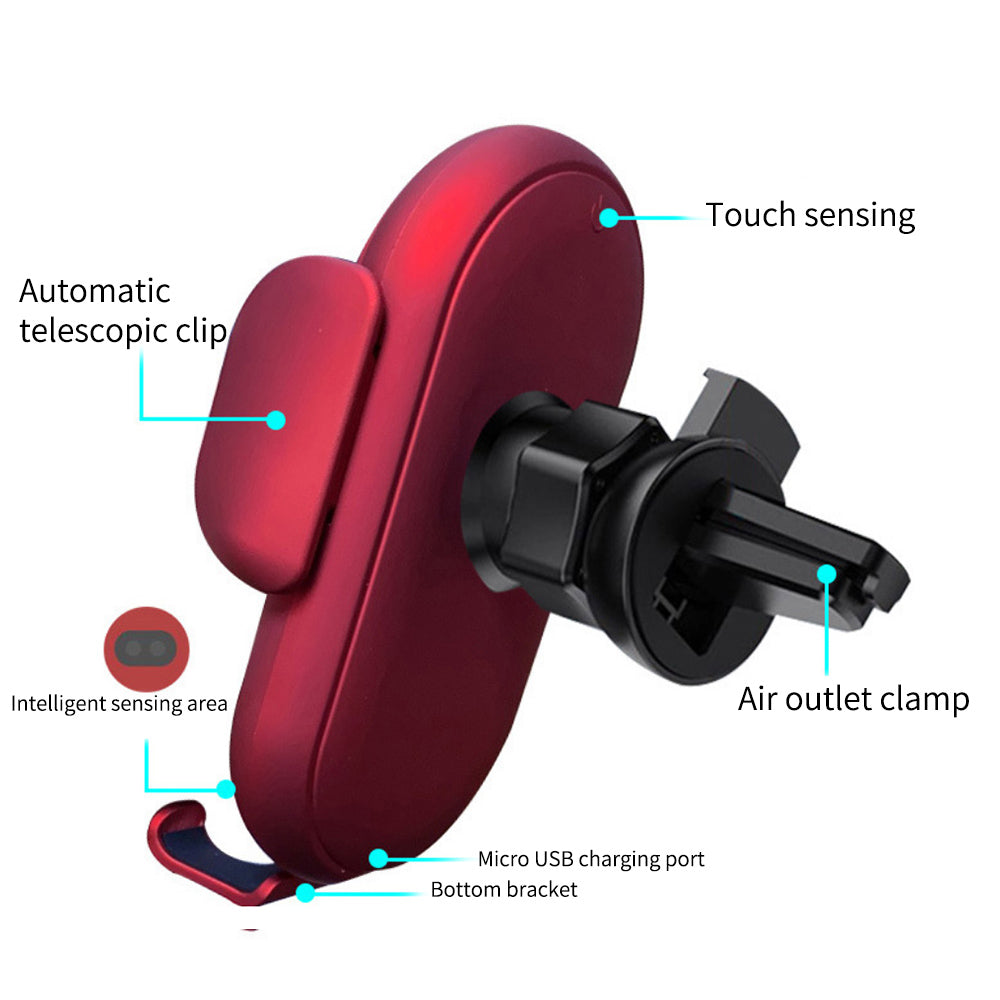 Auto-Clamping Wireless Charging Car Phone Mount Prily