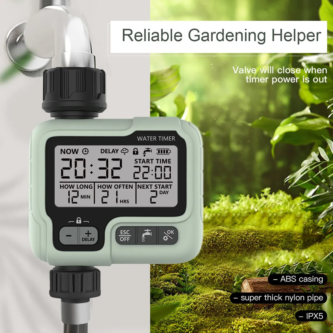 Automatic Garden Irrigation Intelligent Water Timer Prily