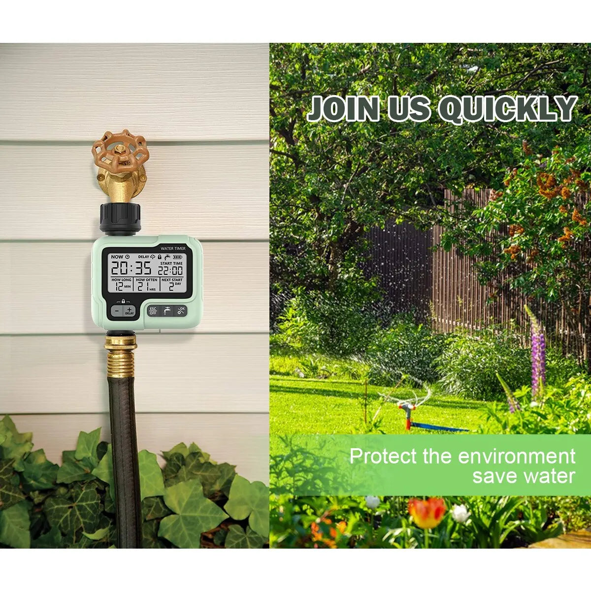 Automatic Garden Irrigation Intelligent Water Timer Prily