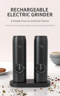 Automatic Rechargeable Salt & Pepper Grinder With LED Light Prily