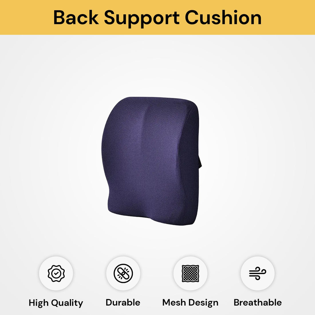 Memory Foam Back Support Cushion